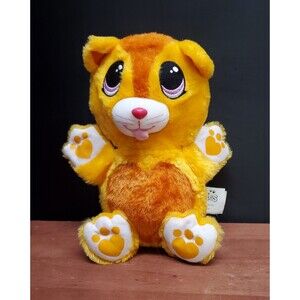 2007 Spin Master Fur Berries Tangerine Tabby Cat 10" Folding Ball Plush Toy